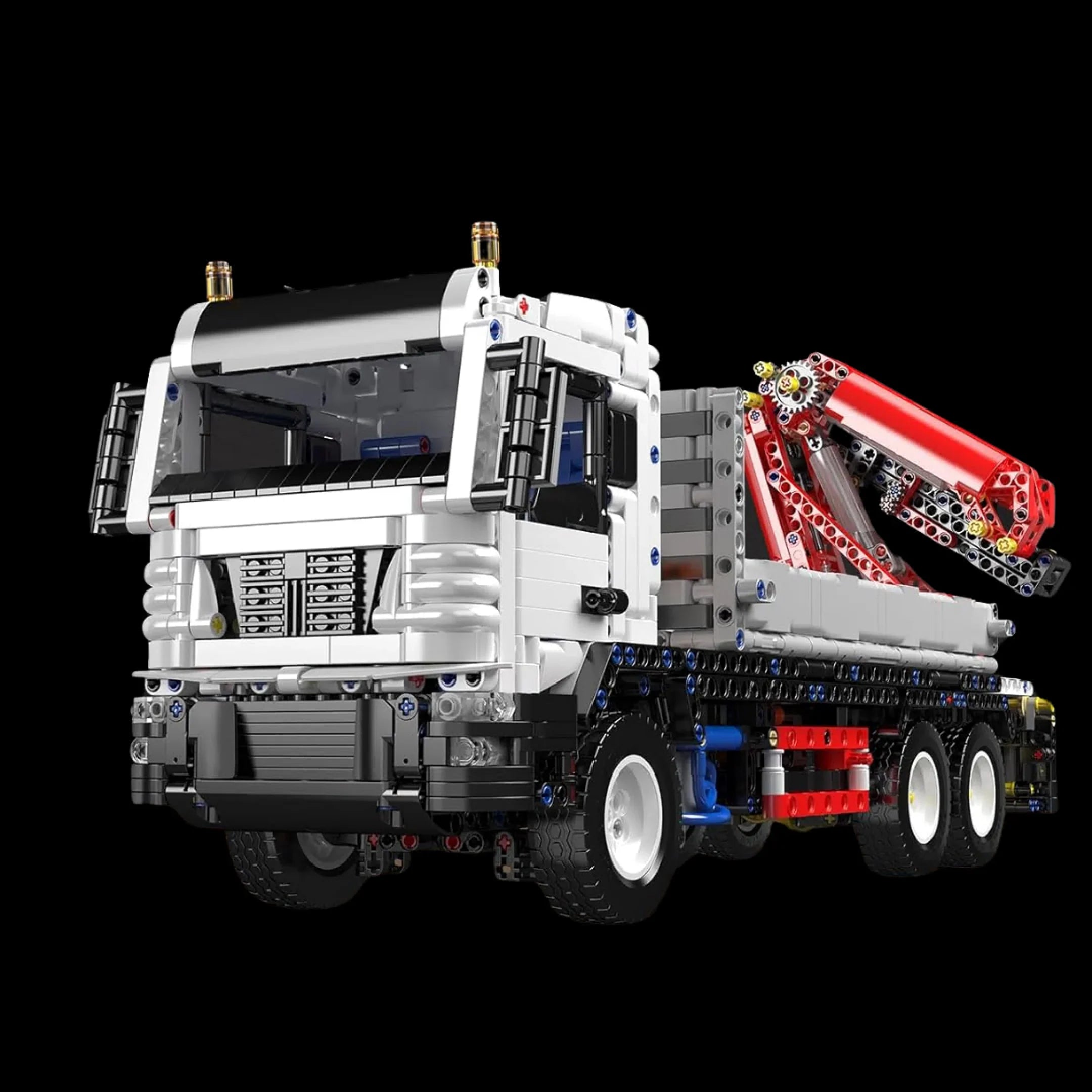 caminhão de carga e guindaste (2530 peças)