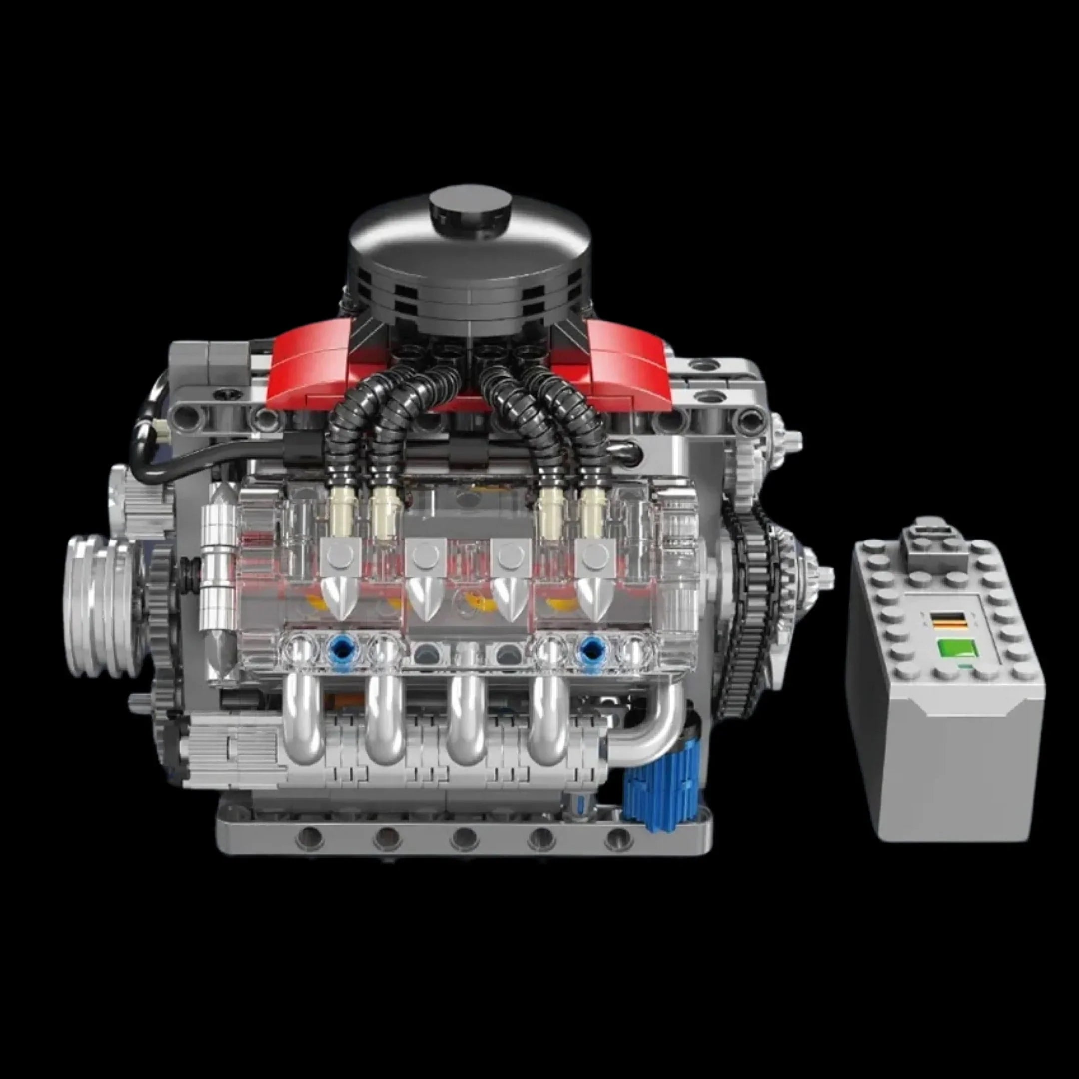 Motor V8 (487 peças)
