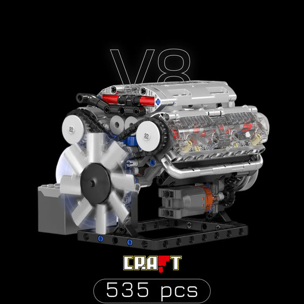 Motor V8 (535 peças)
