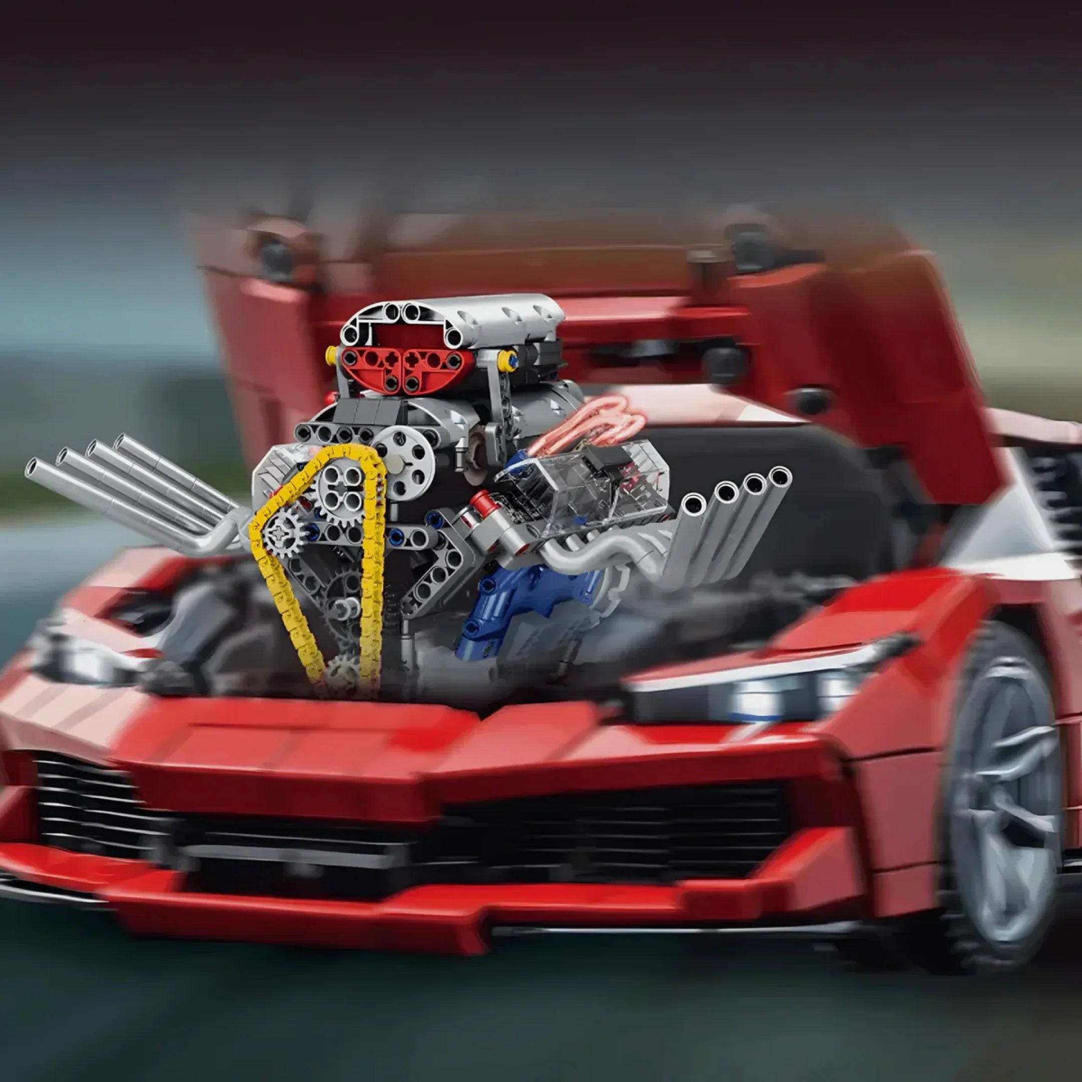 Motor V8 (665 peças)