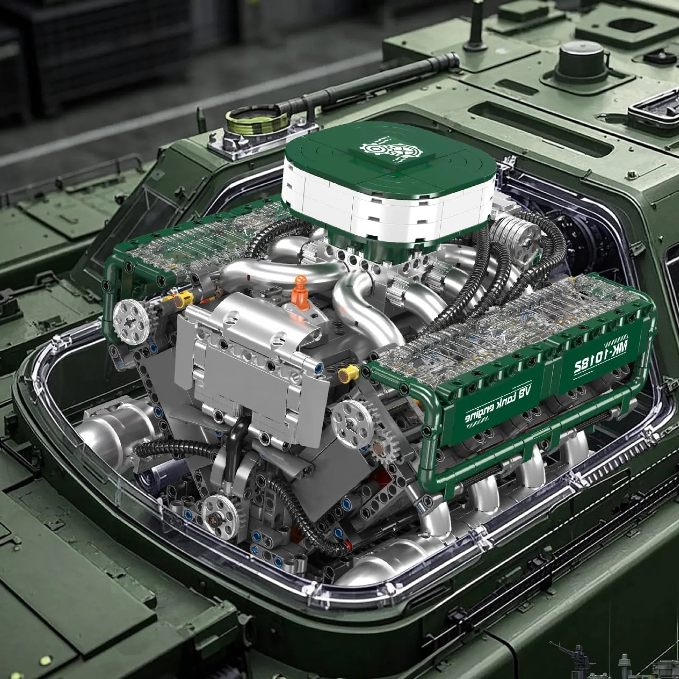 Motor V8 (2250 peças)