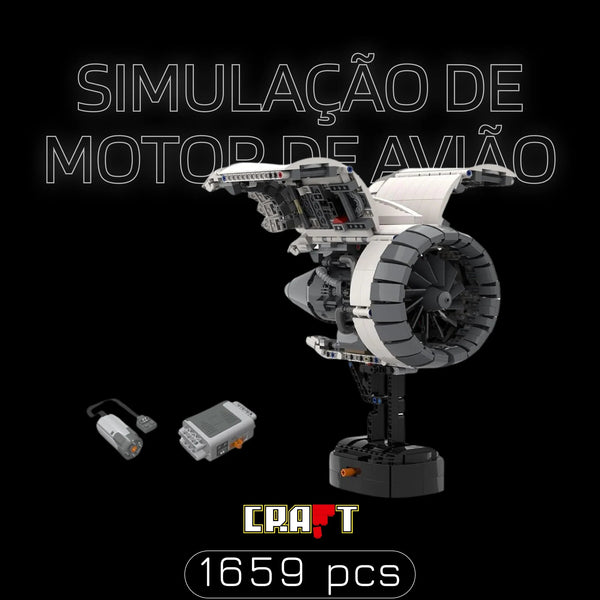 Motor de Avião (1659 peças)