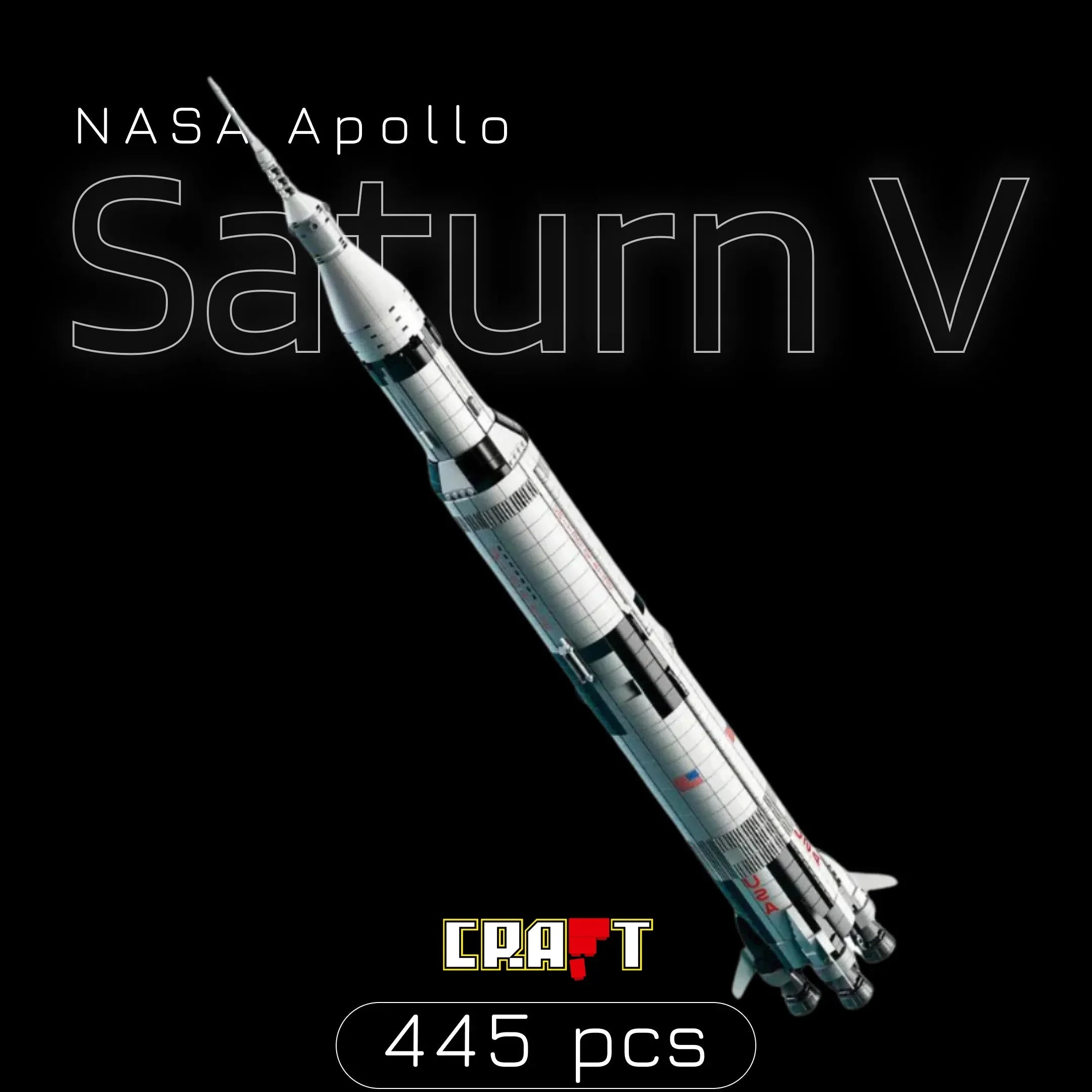 Apollo Saturno V (445 peças)