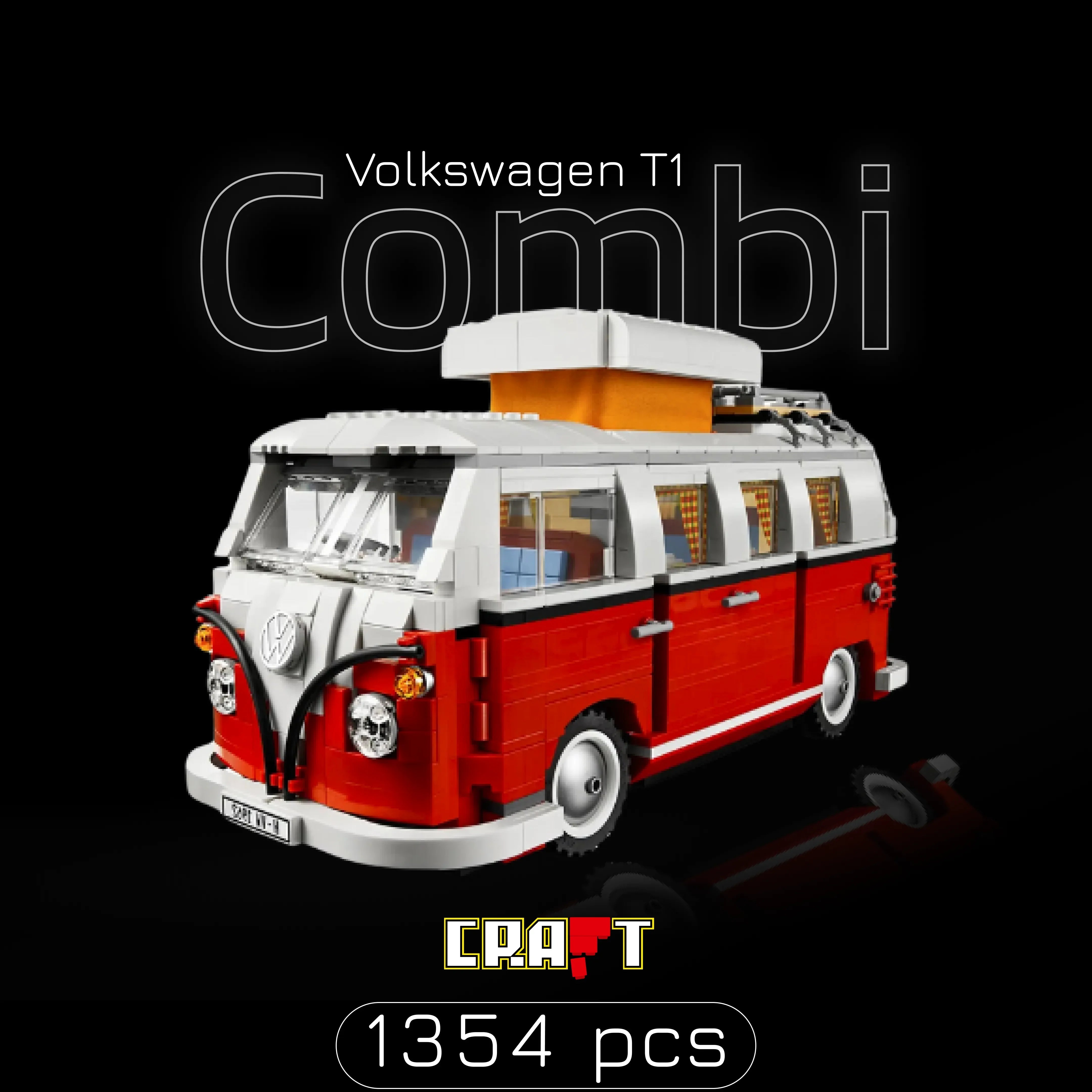 Combi T1 Volkswagen (1354 peças)