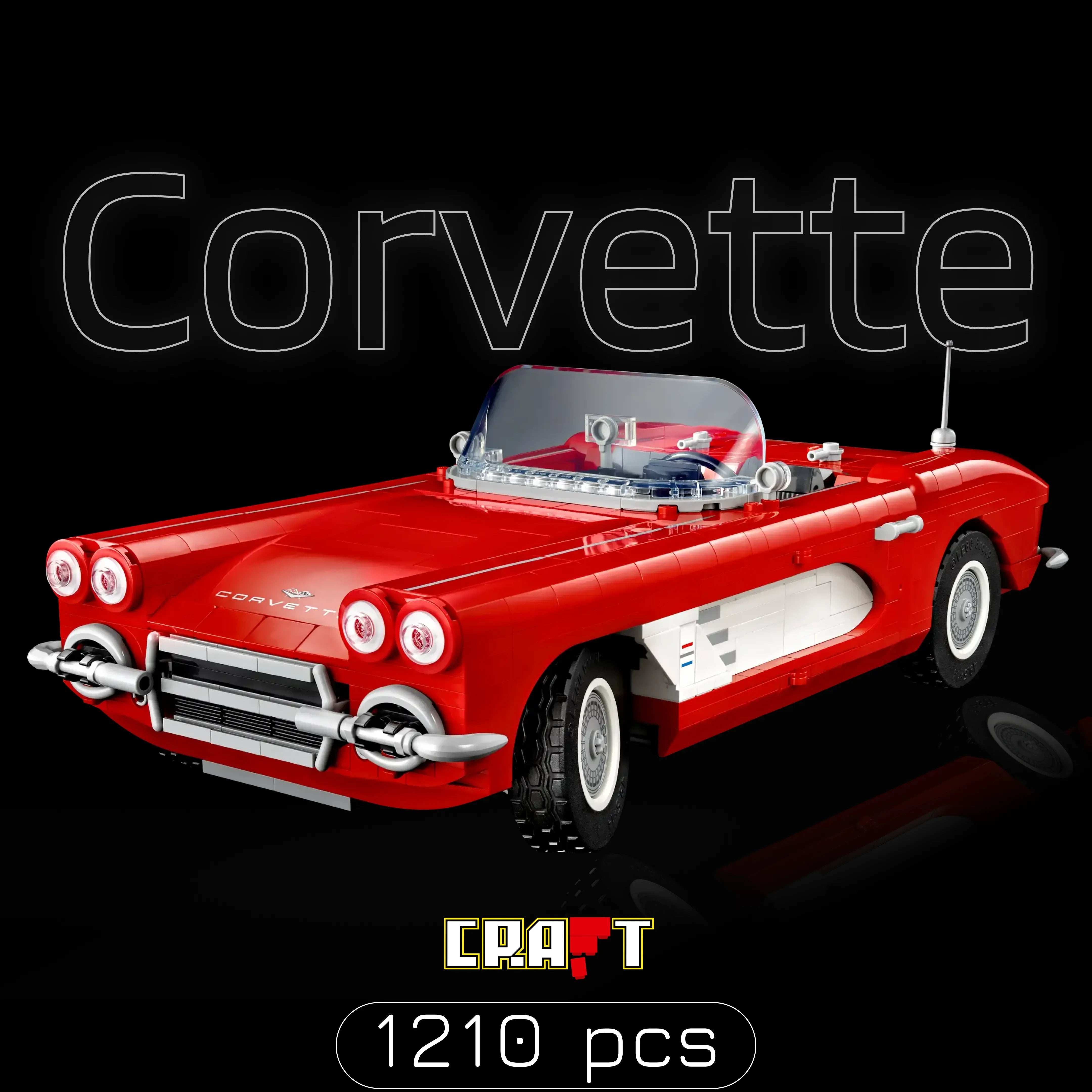 Corvette 1953 (1210 peças)