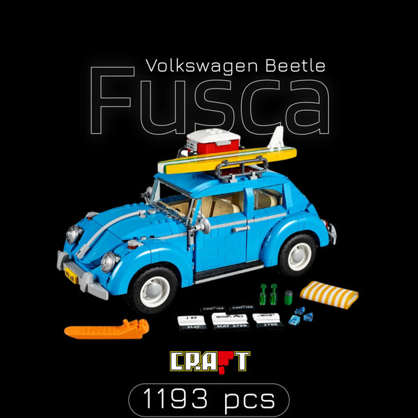 Fusca Azul do Surf (1193 peças)