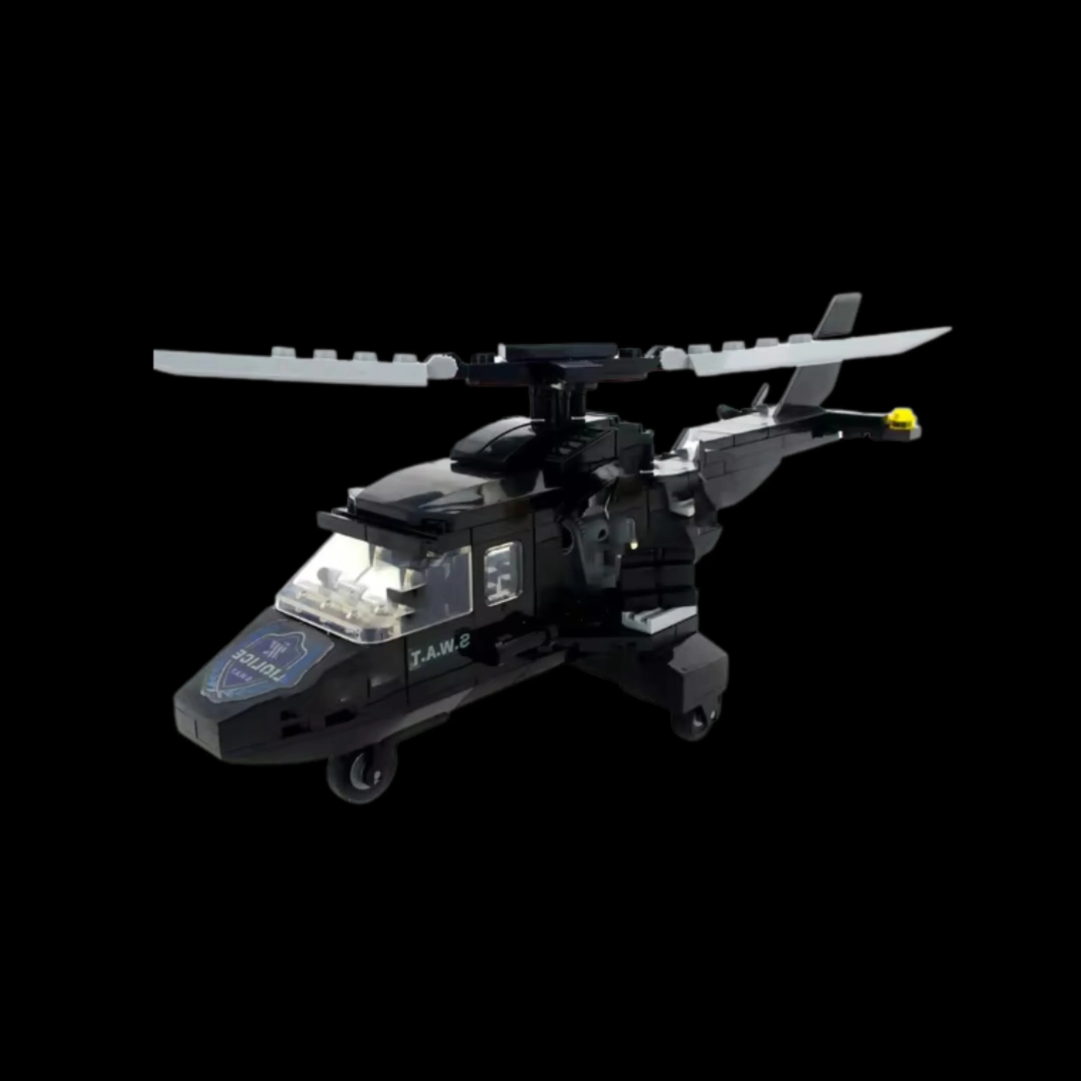 Helicóptero e Barco da Polícia (311 peças)