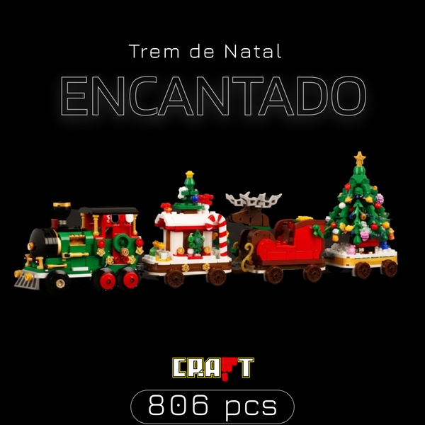 Trem de Natal encantado (806 peças)