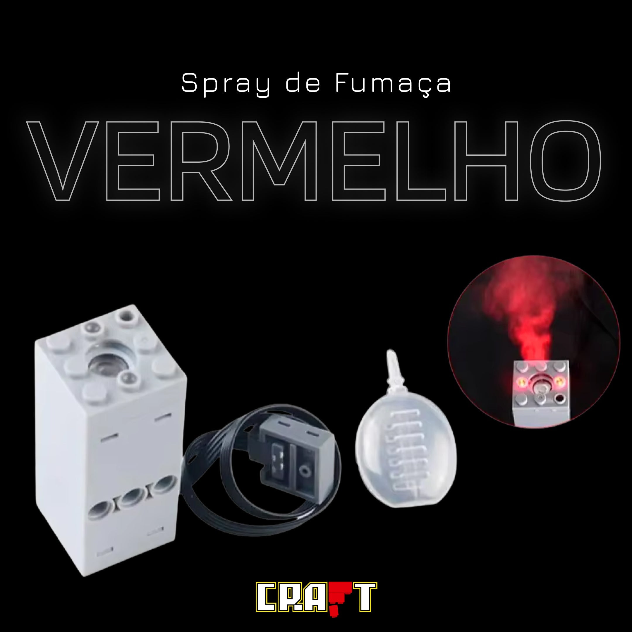 Spray de Fumaça - Azul e Vermelho