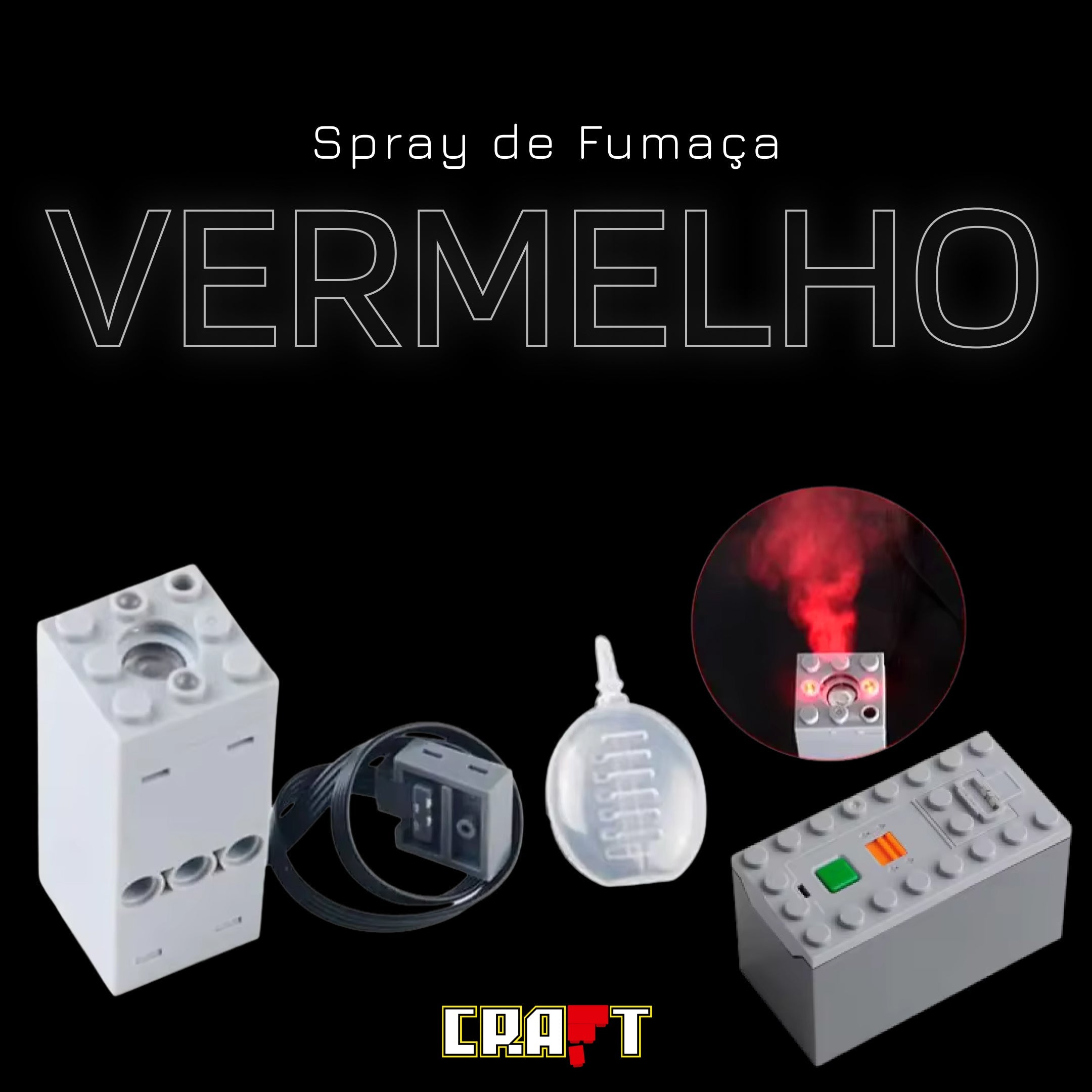Spray de Fumaça - Azul e Vermelho