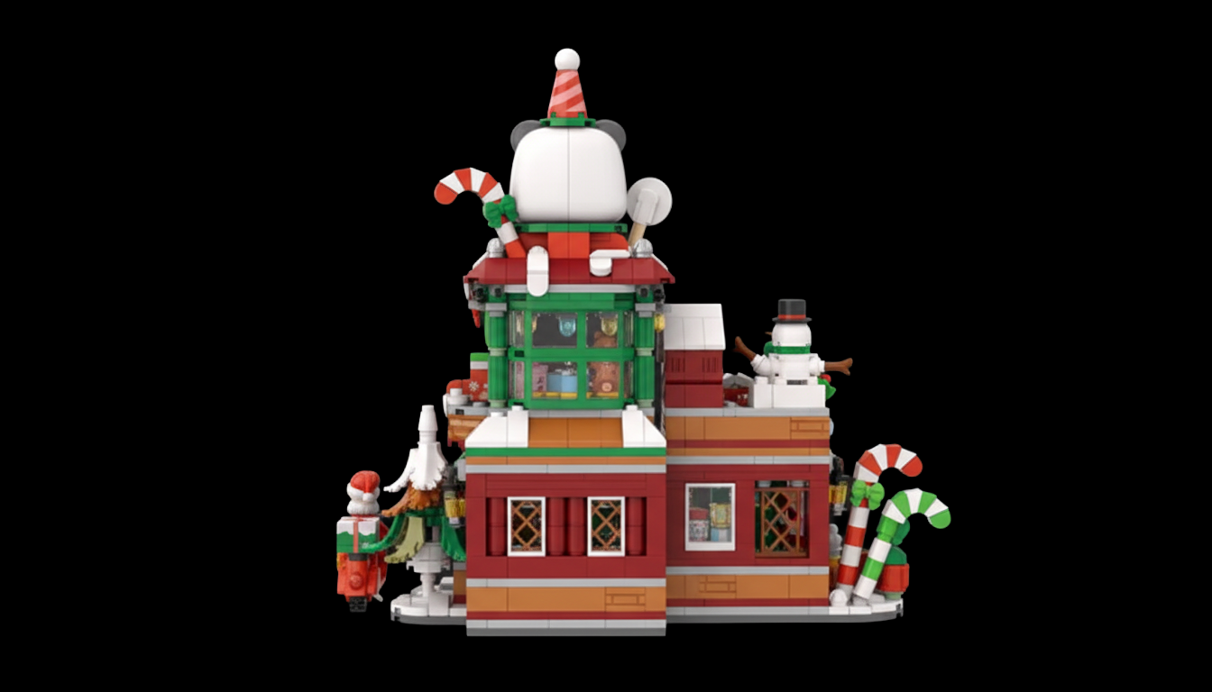 A casa de biscoito de Natal (989 peças)