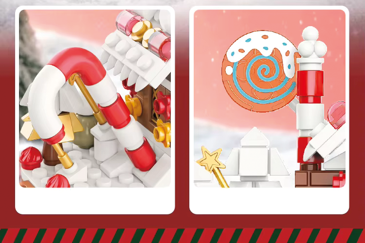 Trem mágico de Natal (1090 peças)