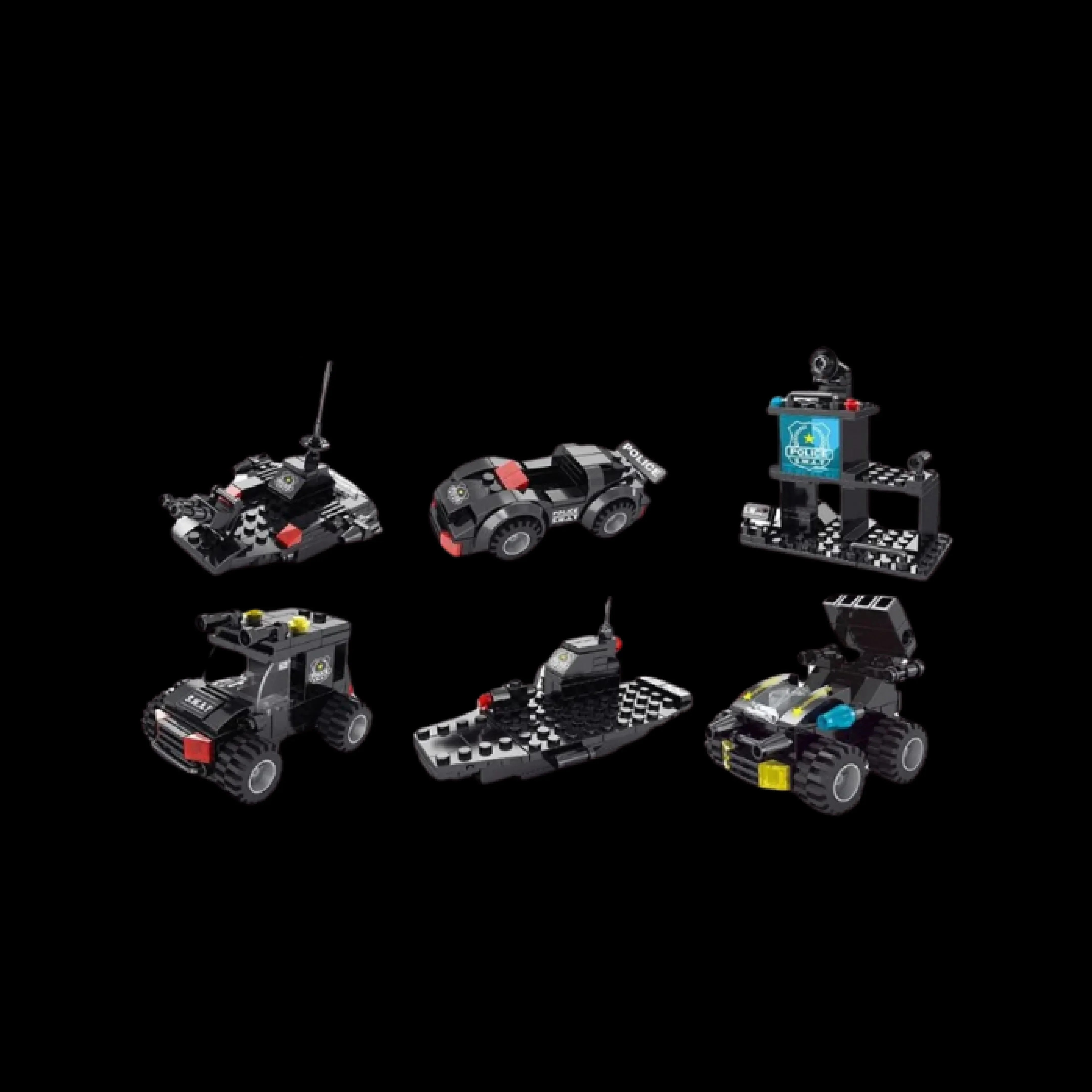 Transformers, Helicóptero e Caminhão - 8 Brinquedos em 1 (486 peças)